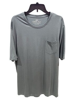 Free Fly Apparel Men's Bamboo Heritage Pocket Tee Size XXL